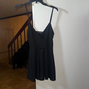 PrettyLittleThing Black Spaghetti Strap Romper